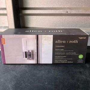 allen + roth Dunwynn 1-Light Chrome Modern/Contemporary Vanity Wall Sconce